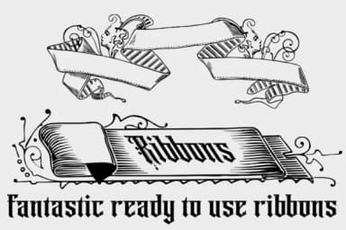 Ribbons by Intellecta Design — Dingbats Font — thumbnail 3