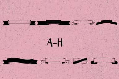 Ribbons by Minimalistartstudio — Dingbats Font — thumbnail 2