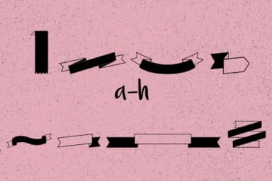 Ribbons by Minimalistartstudio — Dingbats Font — thumbnail 6