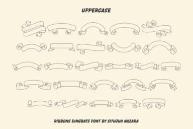 Ribbons Dingbats by Situjuh — Dingbats Font — thumbnail 2