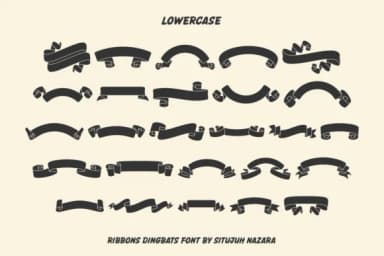 Ribbons Dingbats by Situjuh — Dingbats Font — thumbnail 3