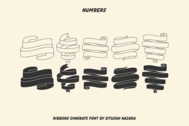 Ribbons Dingbats by Situjuh — Dingbats Font — thumbnail 4