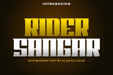 Rider Sangar by alonkelakon — Slab Serif Font — thumbnail 1