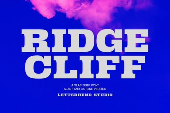 Ridge Cliff by letterhend — Slab Serif Font