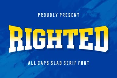 Righted by Creative Fabrica Fonts — Slab Serif Font — thumbnail 1