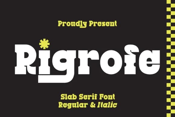 Rigrofe by Rvandtype — Slab Serif Font