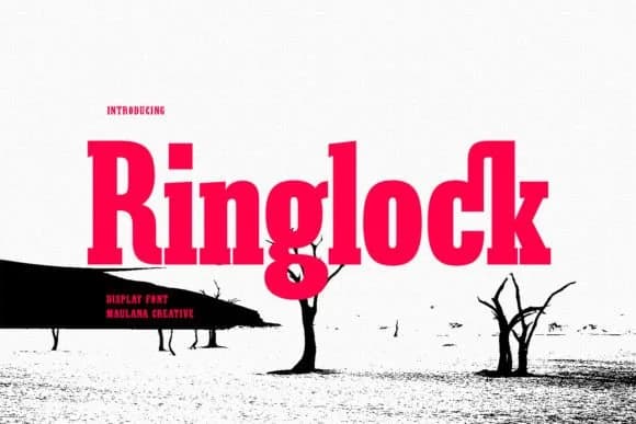 Ringlock by Maulana Creative — Slab Serif Font