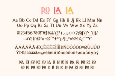Ro La La by hai.starin — Slab Serif Font — thumbnail 4
