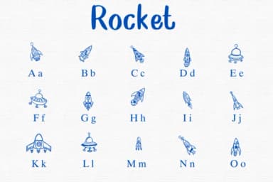 Rocket by Nongyao — Dingbats Font — thumbnail 2