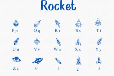 Rocket by Nongyao — Dingbats Font — thumbnail 3