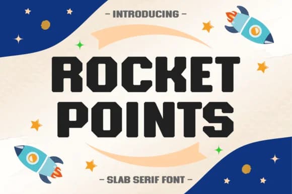Rocket Points by Andal (7NTypes) — Slab Serif Font