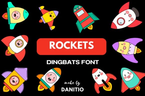 Rockets by danita.kukkai — Dingbats Font