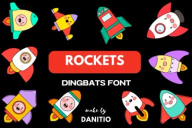 Rockets by danita.kukkai — Dingbats Font — thumbnail 1