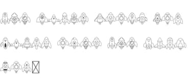 Rockets by danita.kukkai — Dingbats Font — thumbnail 8