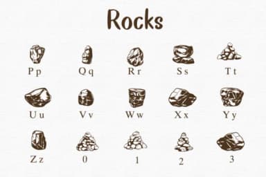 Rocks by Nongyao — Dingbats Font — thumbnail 3