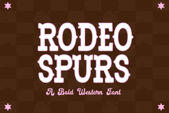 Rodeo Spurs by blushfontco — Slab Serif Font