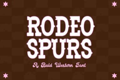 Rodeo Spurs by blushfontco — Slab Serif Font — thumbnail 1