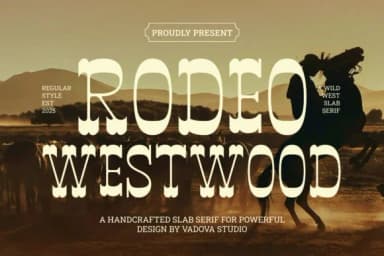 Rodeo Westwood by Vadova Std — Slab Serif Font — thumbnail 1