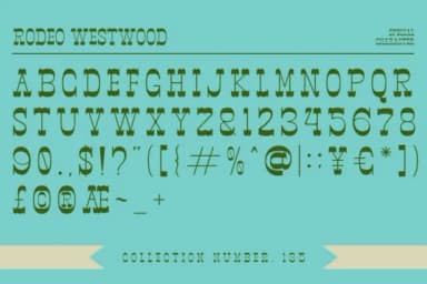 Rodeo Westwood by Vadova Std — Slab Serif Font — thumbnail 2