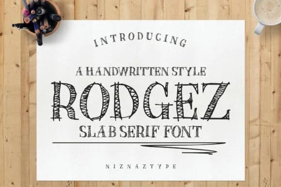 Rodgez by Niznaz Graphic Studio — Slab Serif Font