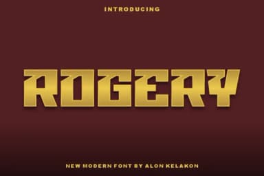 Rogery by alonkelakon — Slab Serif Font — thumbnail 1
