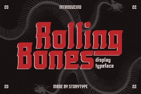 Rolling Bones by Storytype Studio — Slab Serif Font