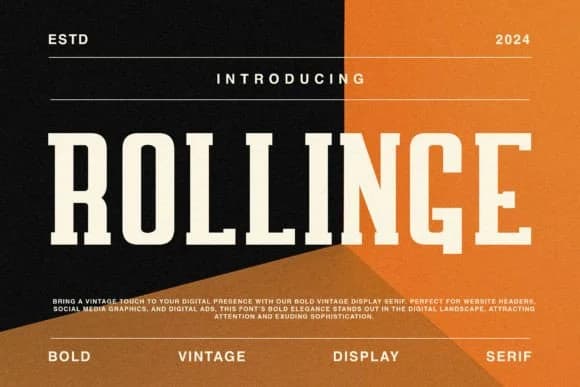 Rollinge by ToniStudio — Slab Serif Font