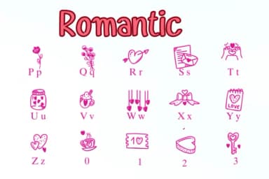 Romantic by Nongyao — Dingbats Font — thumbnail 3