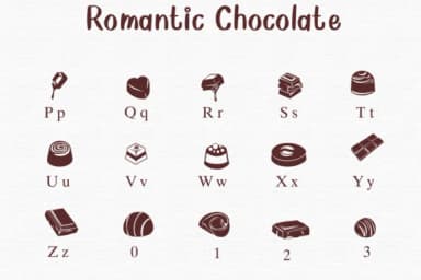 Romantic Chocolate by Nongyao — Dingbats Font — thumbnail 3