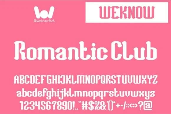 Romantic Club by weknow — Slab Serif Font