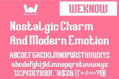 Romantic Club by weknow — Slab Serif Font — thumbnail 3