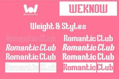 Romantic Club by weknow — Slab Serif Font — thumbnail 7