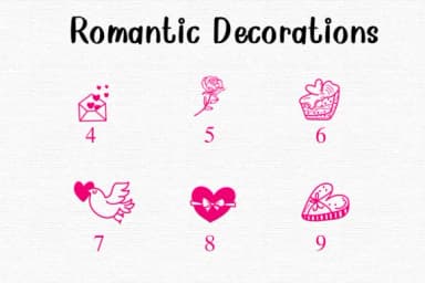 Romantic Decorations by Nongyao — Dingbats Font — thumbnail 4