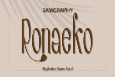 Ronaeko by samgraphy.co — Slab Serif Font — thumbnail 1