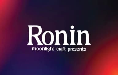 Ronin by moonlight craft — Slab Serif Font — thumbnail 1