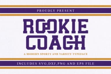 Rookie Coach by MaxWyner Shop — Slab Serif Font — thumbnail 1