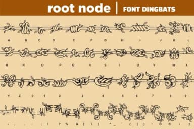 ROOT NODE by onoborgol — Dingbats Font — thumbnail 2