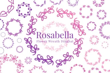 Rosabella by Letterayu — Dingbats Font — thumbnail 1