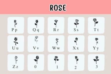 Rose by Nongyao — Dingbats Font — thumbnail 3