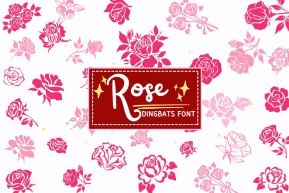 Rose by PraewDesigns — Dingbats Font