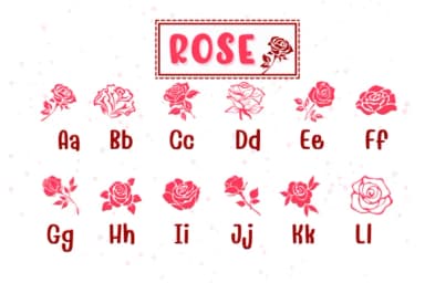 Rose by PraewDesigns — Dingbats Font — thumbnail 2