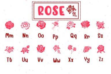 Rose by PraewDesigns — Dingbats Font — thumbnail 3