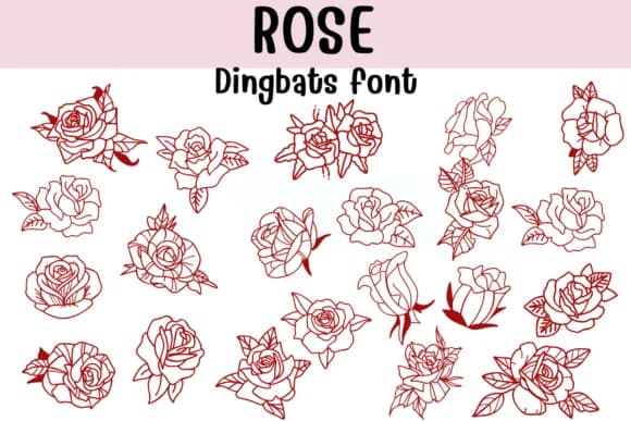 Rose by Sontaya — Dingbats Font