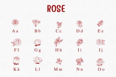 Rose by Sontaya — Dingbats Font — thumbnail 2