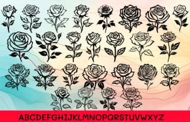 Rose for Valentine by MOMAT THIRTYONE — Dingbats Font — thumbnail 2