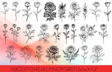 Rose Funny by MOMAT THIRTYONE — Dingbats Font — thumbnail 2