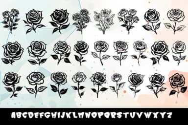 Rose Kiss by MOMAT THIRTYONE — Dingbats Font — thumbnail 2