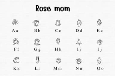 Rose Mom by Sontaya — Dingbats Font — thumbnail 2