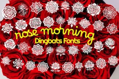 Rose Morning by MOMAT THIRTYONE — Dingbats Font — thumbnail 1