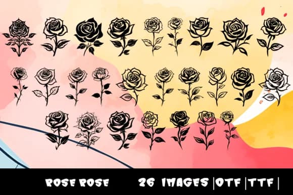 Rose Rose by MOMAT THIRTYONE — Dingbats Font